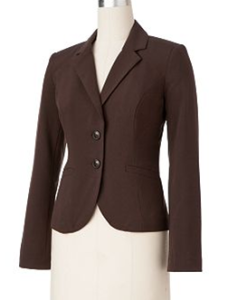Fitted and flared jacket that nips in at the waist.