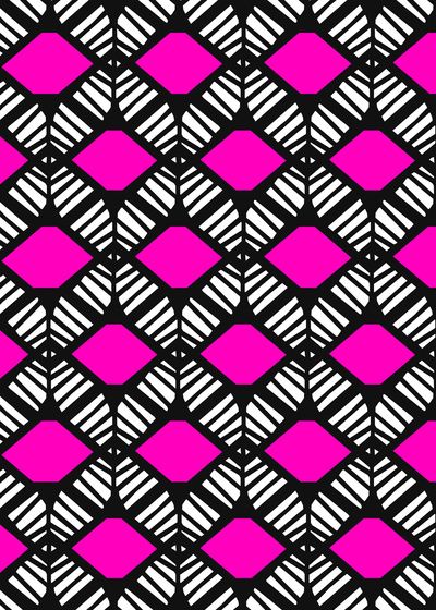 Geometric Patterns to complement high contrast colouring.