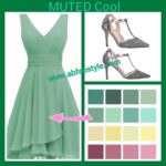 A perfect muted green for a SOFT Cool.