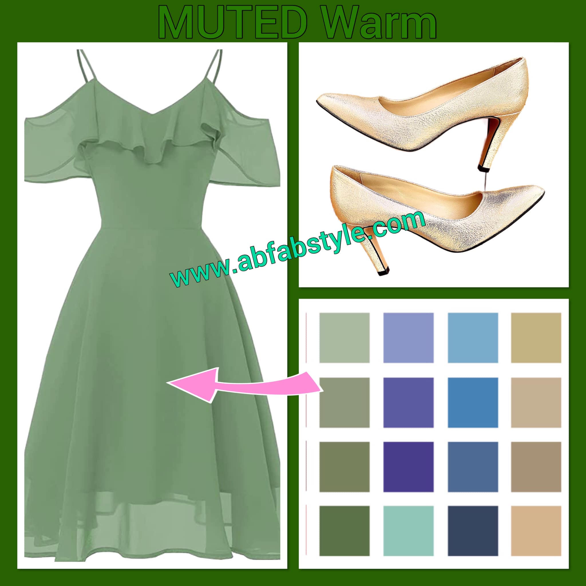 A perfect muted green for a SOFT Warm.